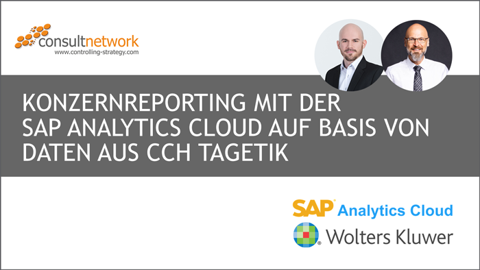 Webinaraufzeichnung: Konzernreporting mit der SAP Analytics Cloud auf Basis von Daten aus CCH Tagetik
