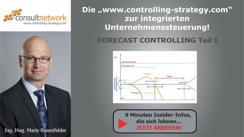 Startbild: Forecast Controlling Video mit Mario Rosenfelder, Controllingexperte