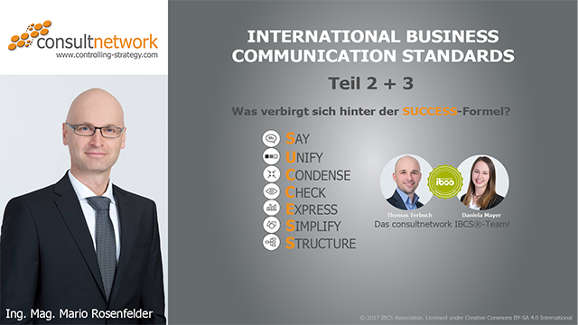 Videostartbild: IBCS-Standards, Was verbirgt sich hinter der SUCCESS-Formel mit Mario Rosenfelder