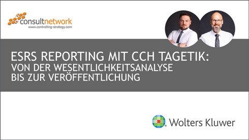 Webinaraufzeichnung ESRS Reporting mit CCH Tagetik: Von der Wesentlichkeitsanalyse bis zur Veröffentlichung