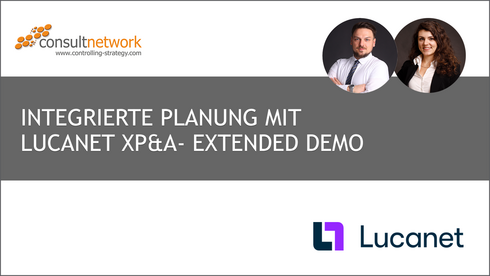 Webinaraufzeichnung Integrierte Planung mit Lucanet xP&A - Extended Demo