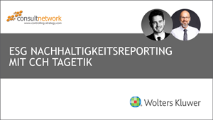 Webinaraufzeichnung: ESG Nachhaltigkeitsreporting mit CCH Tagetik