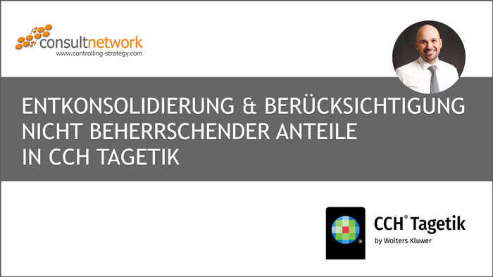 Webinaraufzeichnung: Entkonsolidierung und Berücksichtigung nicht beherrschender Anteile in CCH Tagetik
