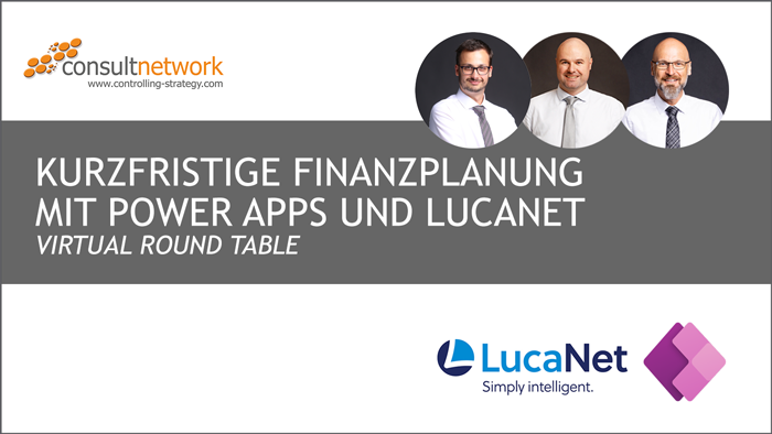 Aufzeichnung: Kurzfristige Finanzplanung mit Power Apps und LucaNet