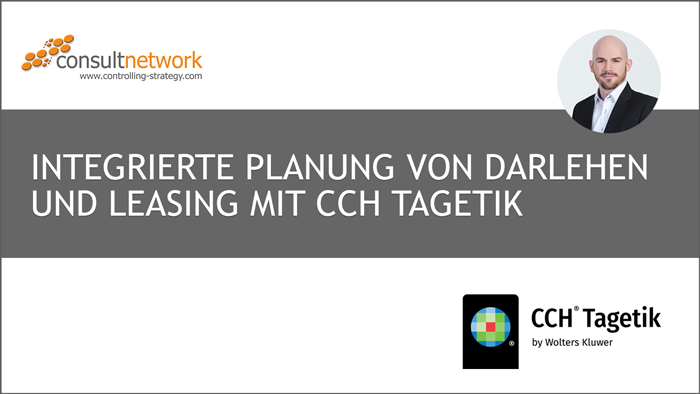 Webinaraufzeichnung: Integrierte Planung von Darlehen und Leasing mit CCH Tagetik